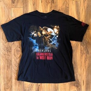 Universal Studios Halloween Horror Nights 2019 Frankenstein Wolf Man T-shirt